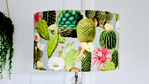 Cactus Grey Handmade Lampshade - Kitsch Republic