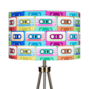 
            
                Load image into Gallery viewer, Cassette Music Retro Velvet Lampshade
            
        