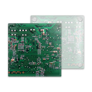 Circuit Board Geek Retro Glass Coaster