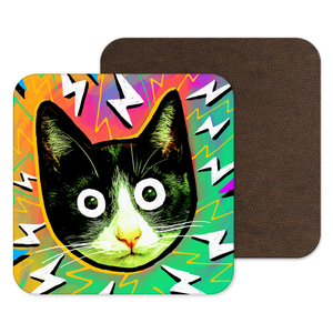 
            
                Load image into Gallery viewer, Crazy Cat Coaster
            
        