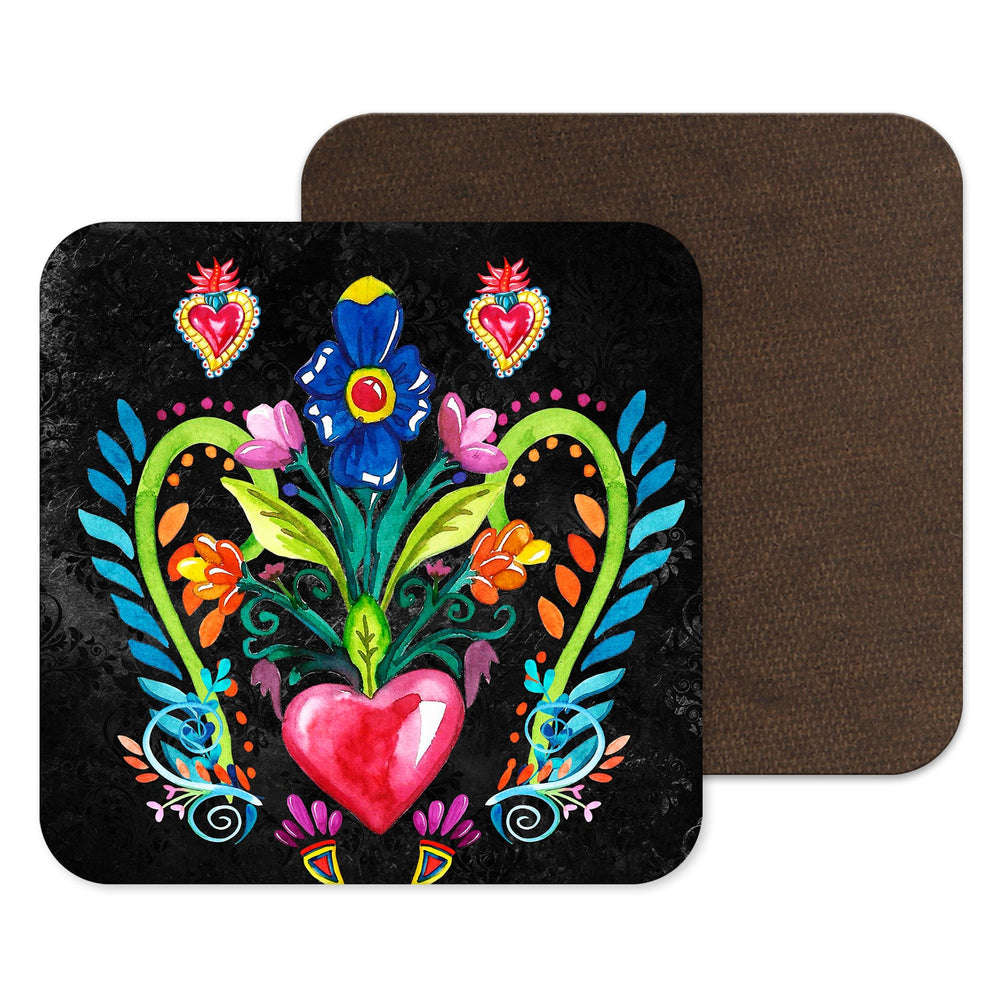 Mexican Heart Day of the Dead  Coaster
