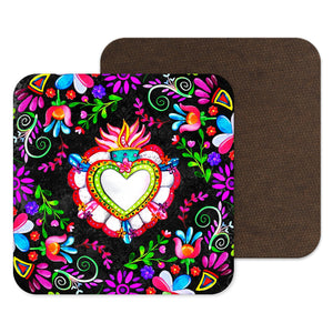 Mexican Hearts Day of the Dead  Coaster