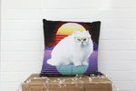 Disco Cat Velvet Cushion - Kitsch Republic