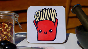 Copy of French Fries Carbs Coaster - Fast Food Collection - Kitsch Republic