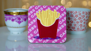 
            
                Load image into Gallery viewer, French Fries Carbs Coaster - Fast Food Collection - Kitsch Republic
            
        