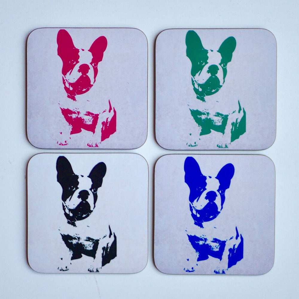 French Bulldog Gift, Coaster, Dog Drinks Mat, Frenchie Gift