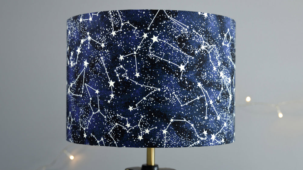 Glow in the Dark Stars Astronomy Lampshade - For Lamp or Ceiling - Kitsch Republic