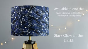 Glow in the Dark Stars Astronomy Lampshade - For Lamp or Ceiling - Kitsch Republic