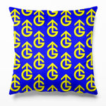 Granada TV Lighting Up Manchester -  Velvet Cushion - Kitsch Republic