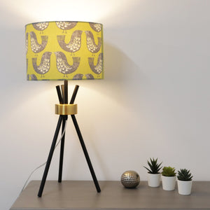 Green Cute Bird Lampshade Scandi Kiwi