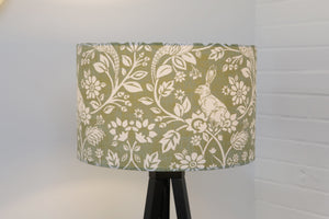 Green Sage Floral Hare / Rabbit Country Lampshade - Kitsch Republic