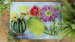 Cactus  40cm x 30cm Glass Worktop Saver / Serving Platter / Placemat - Kitsch Republic