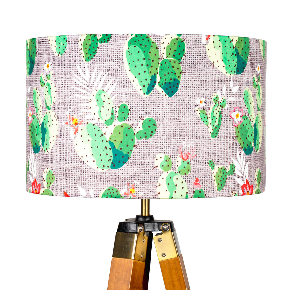 Grey Lamp Shade, Cactus Lampshade, bedroom lampshade