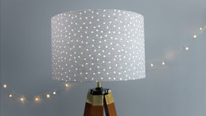 Grey Polkadot Lampshade - Kitsch Republic