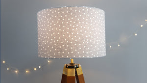Grey Polkadot Lampshade - Kitsch Republic