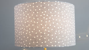 Grey Polkadot Lampshade - Kitsch Republic