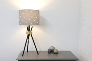 
            
                Load image into Gallery viewer, Grey Stars Lampshade - Kitsch Republic
            
        