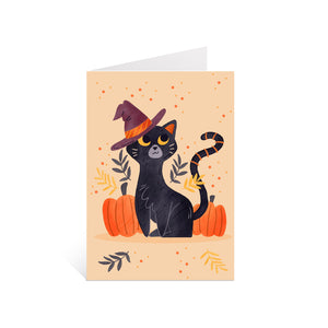 Halloween Cat A6 Greetings Card