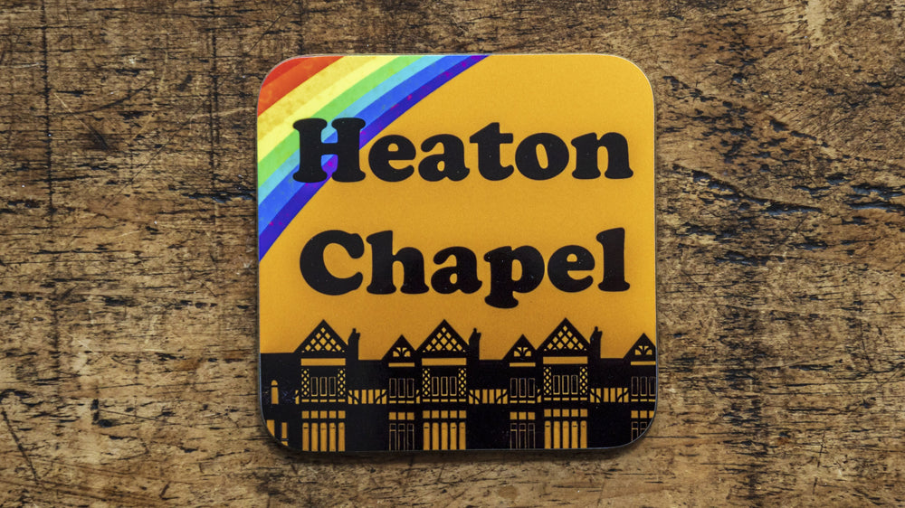 
            
                Load image into Gallery viewer, Heaton Chapel Stockport Coaster - Kitsch Republic
            
        