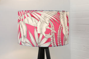 Hot Pink Leaves Lampshade - Kitsch Republic