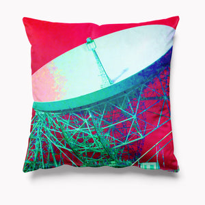 Jodrell Bank Red Velvet Cushion - Kitsch Republic