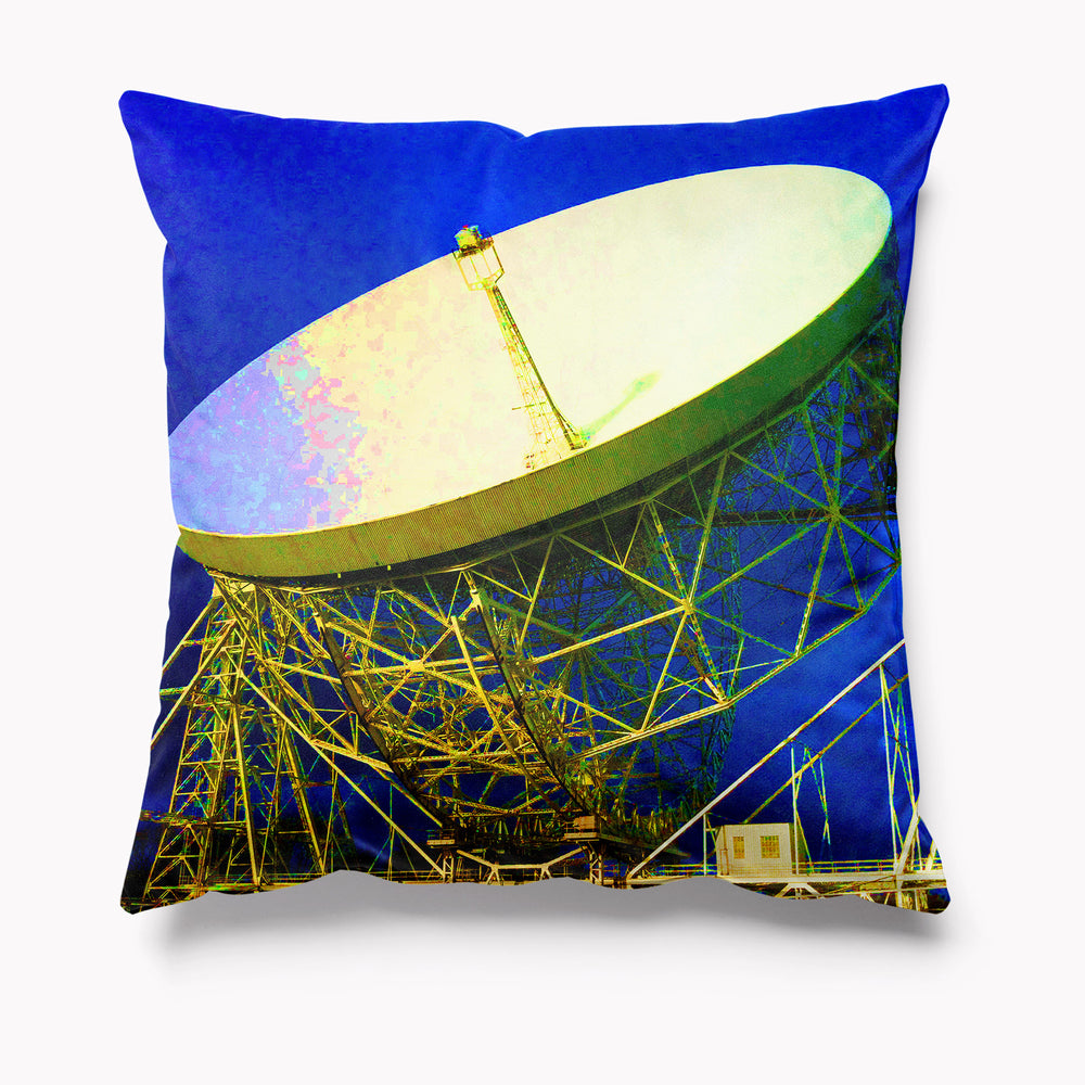 Jodrell Bank Blue Velvet Cushion - Kitsch Republic