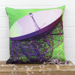 Jodrell Bank Green Velvet Cushion - Kitsch Republic