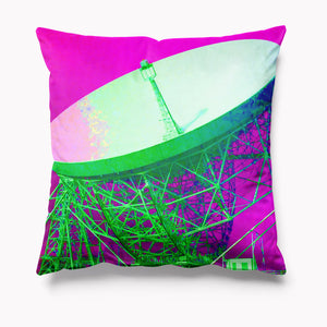 Jodrell Bank Pink Velvet Cushion - Kitsch Republic