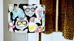 Jungle Animals in Neon Glasses Lampshade - Kitsch Republic