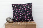 Leopard Print Pink Velvet Cushion - Kitsch Republic