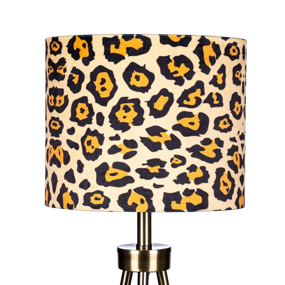 CHEETAH PRINT Printed Velvet Fabric - Curtains Cushions Lampshades