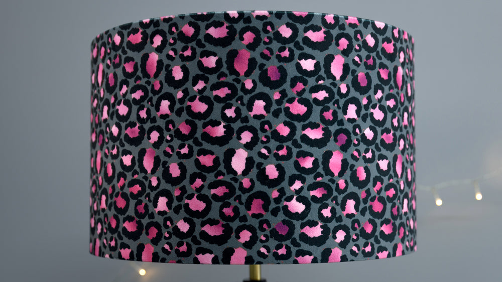 Leopard Print Pink Lampshade - Kitsch Republic
