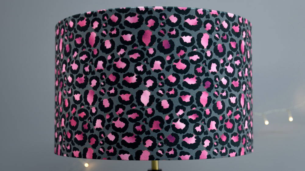 Leopard Print Pink Lampshade - Kitsch Republic