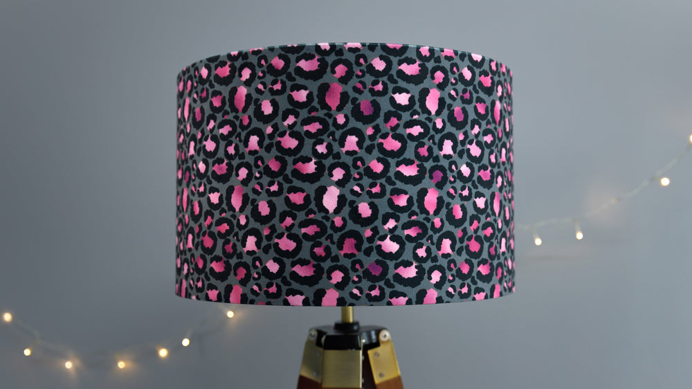 Leopard Print Pink Lampshade - Kitsch Republic