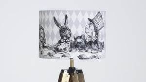 Alice in Wonderland Mad Hatters Tea Party Velvet Lampshade - Kitsch Republic