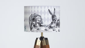 Alice in Wonderland Mad Hatters Tea Party Velvet Lampshade - Kitsch Republic
