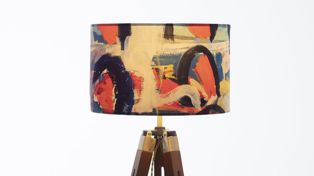 
            
                Load image into Gallery viewer, NANCO Serignan Velvet Lampshade - Kitsch Republic
            
        