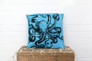 Steampunk Octopus Kraken Velvet Cushion - Kitsch Republic