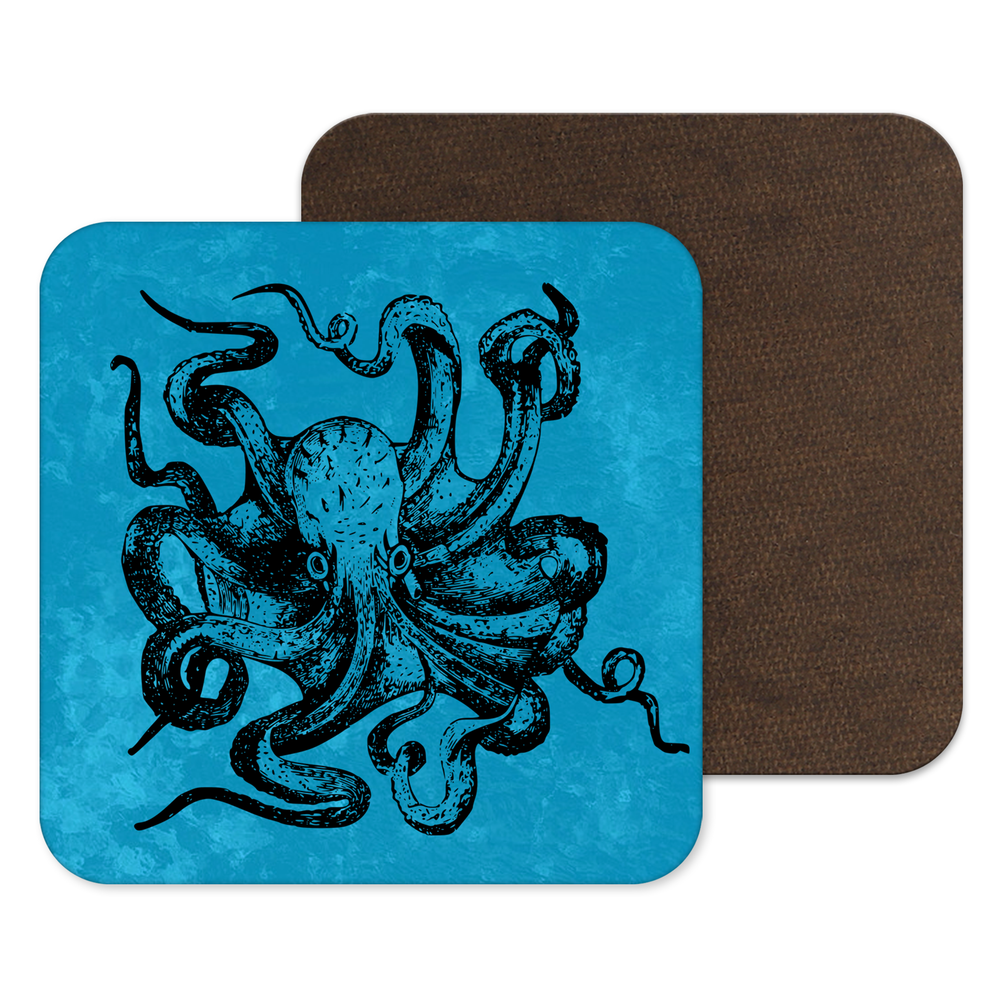 
            
                Load image into Gallery viewer, Steampunk Kraken Octopus Mythological Coaster Drinks Mat
            
        