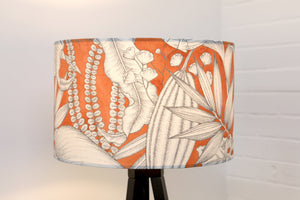 Orange Tropical Leaves Lampshade - Kitsch Republic