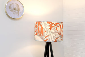 Orange Tropical Leaves Lampshade - Kitsch Republic