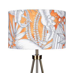 Orange Tropical Lampshade - Burnt Orange Colourful Decor