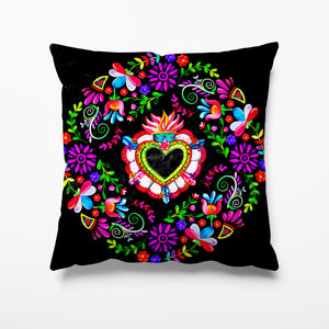 
            
                Load image into Gallery viewer, Outdoor Garden Cushion - Floral Day of the Dead - Kitsch Republic
            
        