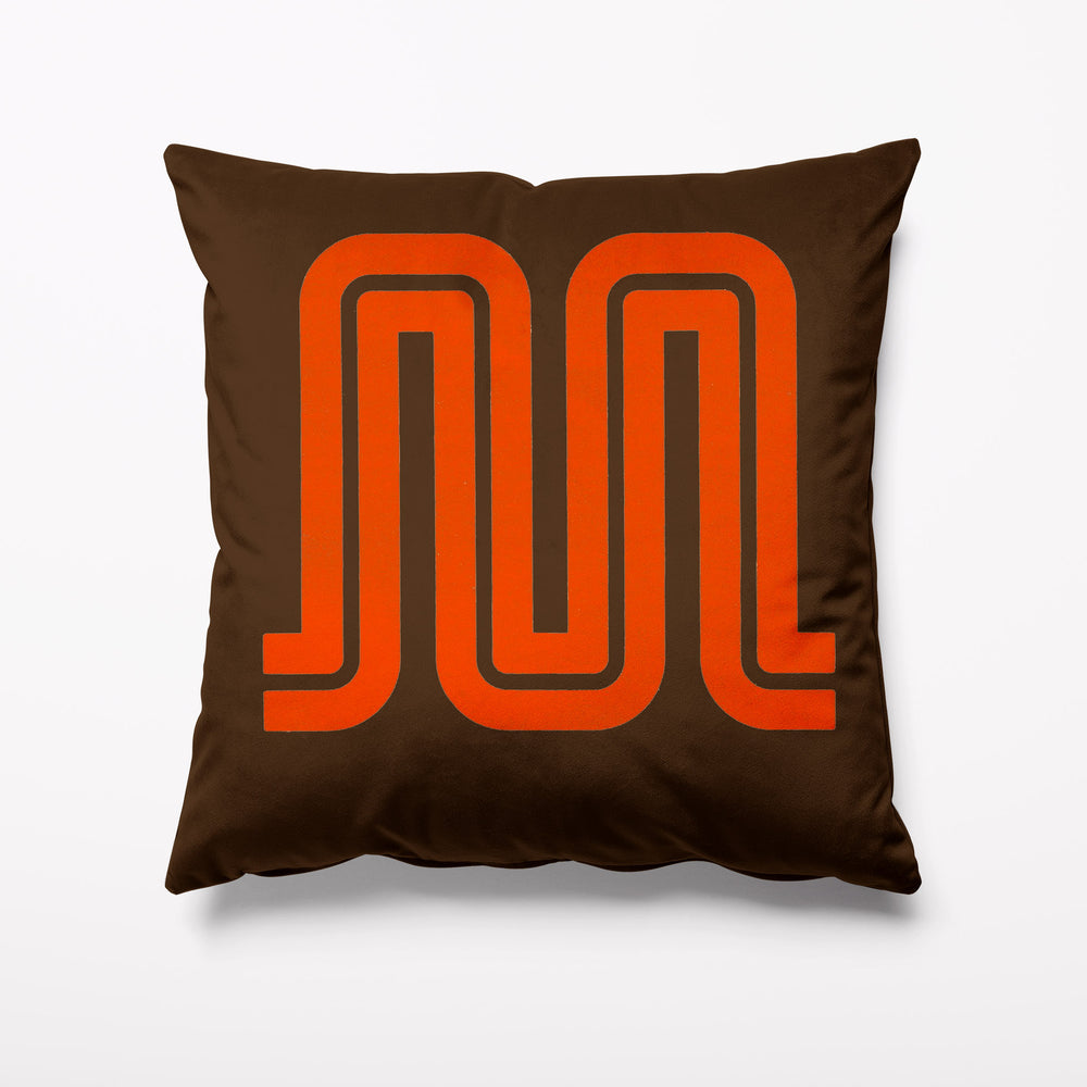 GMPTE Manchester Velvet Bus Cushion - Kitsch Republic
