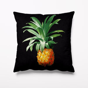 Outdoor Garden Cushion - Pineapple Black Tiki Tropical - Kitsch Republic