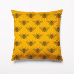 Outdoor Garden Cushion - Yellow Small Bee - Kitsch Republic