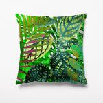 Outdoor Garden Cushion - Tropical Leaves Green - Kitsch Republic