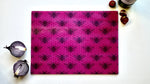 Pink Bee 40cm x 30cm Glass Worktop Saver / Serving Platter / Placemat - Kitsch Republic