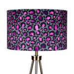 Leopard Print, Animal Print Decor, Velvet Lampshade, Bedroom Lighting, Floor Lamp