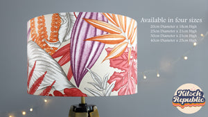 
            
                Load image into Gallery viewer, Pink Orange Tropical Lampshade - Kitsch Republic
            
        